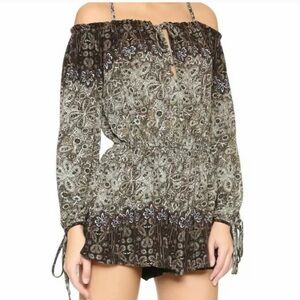 Free people romper print size M NWT